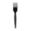Dixie® Medium-Weight Disposable Plastic Forks, Black, 1,000/Carton Thumbnail 5
