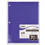 Mead® Spiral Bound Notebook, Perforated, College Rule, 8 x 10 1/2, White, 70 Sheets Thumbnail 8