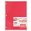 Mead® Spiral Bound Notebook, Perforated, Wide Rule, 10 1/2 x 8, White, 100 Sheets Thumbnail 2