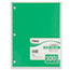 Mead® Spiral Bound Notebook, Perforated, Wide Rule, 10 1/2 x 8, White, 100 Sheets Thumbnail 6