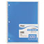 Mead® Spiral Bound Notebook, Perforated, Wide Rule, 10 1/2 x 8, White, 100 Sheets Thumbnail 3
