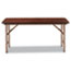 Alera Wood Folding Table, Rectangular, 60w x 18d x 29h, Walnut Thumbnail 3