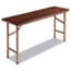Alera® Wood Folding Table, Rectangular, 60w x 18d x 29h, Walnut Thumbnail 4