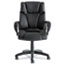 Alera Alera Fraze Series Executive High-Back Swivel/Tilt Bonded Leather Chair, Supports 275 lb, 17.71" to 21.65" Seat Height, Black Thumbnail 8