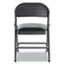 Alera Steel Folding Chair with Two-Brace Support, Graphite Seat/Graphite Back, Graphite Base, 4/Carton Thumbnail 4