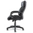 Alera Alera Fraze Series Executive High-Back Swivel/Tilt Bonded Leather Chair, Supports 275 lb, 17.71" to 21.65" Seat Height, Black Thumbnail 3