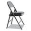 Alera Steel Folding Chair with Two-Brace Support, Graphite Seat/Graphite Back, Graphite Base, 4/Carton Thumbnail 2
