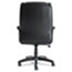 Alera Alera Fraze Series Executive High-Back Swivel/Tilt Bonded Leather Chair, Supports 275 lb, 17.71" to 21.65" Seat Height, Black Thumbnail 7