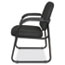 Alera Alera Genaro Series Half-Back Sled Base Guest Chair, 25" x 24.80" x 33.66", Black Thumbnail 6