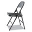 Alera Steel Folding Chair with Two-Brace Support, Graphite Seat/Graphite Back, Graphite Base, 4/Carton Thumbnail 5