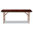 Alera® Wood Folding Table, Rectangular, 72w x 18d x 29h, Walnut Thumbnail 5
