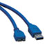Tripp Lite USB 3.0 Device Cable, A/BMicro, 3 ft., Blue Thumbnail 1
