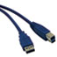 Tripp Lite USB 3.0 Device Cable, A/B, 6 ft., Blue Thumbnail 1