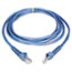 Tripp Lite CAT6 Snagless Molded Patch Cable, 14 ft, Blue Thumbnail 1