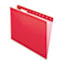 Pendaflex® Reinforced Hanging Folders, 1/5 Tab, Letter, Red, 25/Box Thumbnail 1