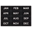 MasterVision Calendar Magnetic Tape, Months Of The Year, Black/White, 2" x 1" Thumbnail 1
