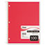 Mead® Spiral Bound Notebook, Perforated, College Rule, 8 1/2 x 11, White, 100 Sheets Thumbnail 1