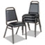 Alera Padded Steel Stacking Chair, Supports Up to 250 lb, Black, 4/Carton Thumbnail 2