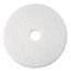 3M™ Super Polish Floor Pad 4100, 17", White, 5/Carton Thumbnail 1