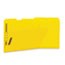 Universal Deluxe Reinforced Top Tab Fastener Folders, 2 Fasteners, Letter Size, Yellow Exterior, 50/Box Thumbnail 1