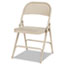 Alera Steel Folding Chair with Two-Brace Support, Tan Seat/Tan Back, Tan Base, 4/Carton Thumbnail 2