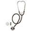 Medline Dual-Head Stethoscope, 22" Long, Black Tube Thumbnail 1