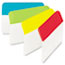3M™ Angled Tabs, 2 x 1 1/2, Solid, Aqua/Lime/Red/Yellow, 24/Pack Thumbnail 1