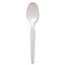 Dixie® Plastic Cutlery, Heavyweight Teaspoons, White, 100/Box, 10 Boxes/CT Thumbnail 2