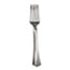 WNA Heavyweight Plastic Forks, Reflections Design, Silver, 600/Carton Thumbnail 1