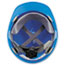 MSA V-Gard Hard Hats, Fas-Trac Ratchet Suspension, Size 6 1/2 - 8, Blue Thumbnail 3