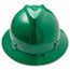 MSA V-Gard Hard Hats, Fas-Trac Ratchet Suspension, Size 6 1/2 - 8, Green Thumbnail 2
