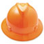 MSA V-Gard Hard Hats, Ratchet Suspension, Size 6 1/2 - 8, High-Viz Orange Thumbnail 3