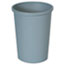 Rubbermaid® Commercial Untouchable Waste Container, Round, Plastic, 11gal, Gray Thumbnail 1