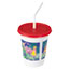 SOLO® Cup Company Plastic Kids' Cups with Lids/Straws, 12 oz., Jungle Print, 250/CS Thumbnail 1