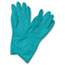 Boardwalk Flock-Lined Nitrile Gloves, Medium, Green, Dozen Thumbnail 1