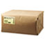 General #25 Squat Paper Grocery Bag, 40lb Kraft, Standard 8 1/4 x6 1/8 x15 7/8, 500 bags Thumbnail 2