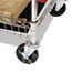 Alera Carry-all Cart/Mail Cart, Two-Shelf, 34.88w x 18d x 39.5h, Silver Thumbnail 4
