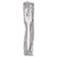 GEN Wrapped Cutlery, 6 1/8" Fork, Mediumweight, Polypropylene, White, 1,000/Carton Thumbnail 3