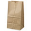 General #25 Squat Paper Grocery Bag, 40lb Kraft, Standard 8 1/4 x6 1/8 x15 7/8, 500 bags Thumbnail 1