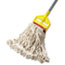 Rubbermaid® Commercial Swinger Loop Wet Mop Head, Large, Cotton/Synthetic, White, 6/Carton Thumbnail 2