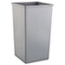 Rubbermaid® Commercial Untouchable Waste Container, Square, Plastic, 50gal, Gray Thumbnail 1