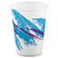 SOLO® Cup Company Jazz Waxed Paper Cold Cups, 9oz, Tide Design, 100/Pack, 20 Packs/Carton Thumbnail 1