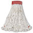 Rubbermaid® Commercial Web Foot Wet Mop Head, Shrinkless, Cotton/Synthetic, White, Large, 6/Carton Thumbnail 1