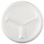 Genpak® Elite Laminated Foam Dinnerware, Plate, 3-Comp, 10 1/4" dia, White, 500/Carton Thumbnail 1