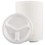 Genpak® Elite Laminated Foam Dinnerware, Plate, 3-Comp, 10 1/4" dia, White, 500/Carton Thumbnail 2