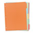 Avery® Plain Tab Write & Erase Dividers, 5 Tabs, Multicolor, 36/BX Thumbnail 1