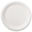 Hoffmaster® Coated Paper Dinnerware, Plate, 9", White, 50/Pack, 10 Packs/Carton Thumbnail 2