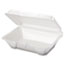 Genpak® Foam Carryout Containers, 9 1/5 x 6 1/2 x 3, White, 100/Bag, 2 Bags/Carton Thumbnail 3