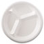 Genpak® Elite Laminated Foam Dinnerware, Plate, 3-Comp, 10 1/4" dia, White, 500/Carton Thumbnail 5