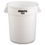 Rubbermaid® Commercial Round Brute Container, Plastic, 20 gal, White Thumbnail 3
